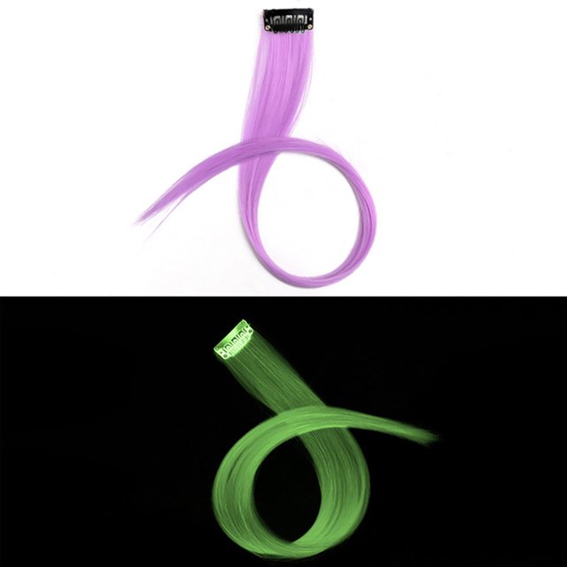 Perruques Lumineuses Style Simple Extensions de Cheveux Sans Couture Perruques Lumineuses, Perruque pour Femmes
