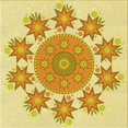 thumbnail image 1 of Ahgly Company Tapis de Zone Carré Orange Lavable en Machine, 4 Pieds Carré, 1 of 7