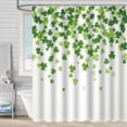 thumbnail image 4 of Dvkptbk Rideau de Douche Décoration de la Saint-Patrick Cloison de Salle de Bain Tissu Impression Numérique Rideau de Salle de Bain Imperméable avec Crochets Sans Perçage Décorations de la Saint-Patrick, 4 of 6