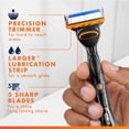 thumbnail image 3 of Gillette Fusion5 Power Recharges de Rasoir pour Hommes Cartouches de Rasoir, Bande Lubrifiante Plus Grand, Tondeuse de Précision, Lames de Rasoir à 5 Lames pour un Rasage de Près, 3 of 15