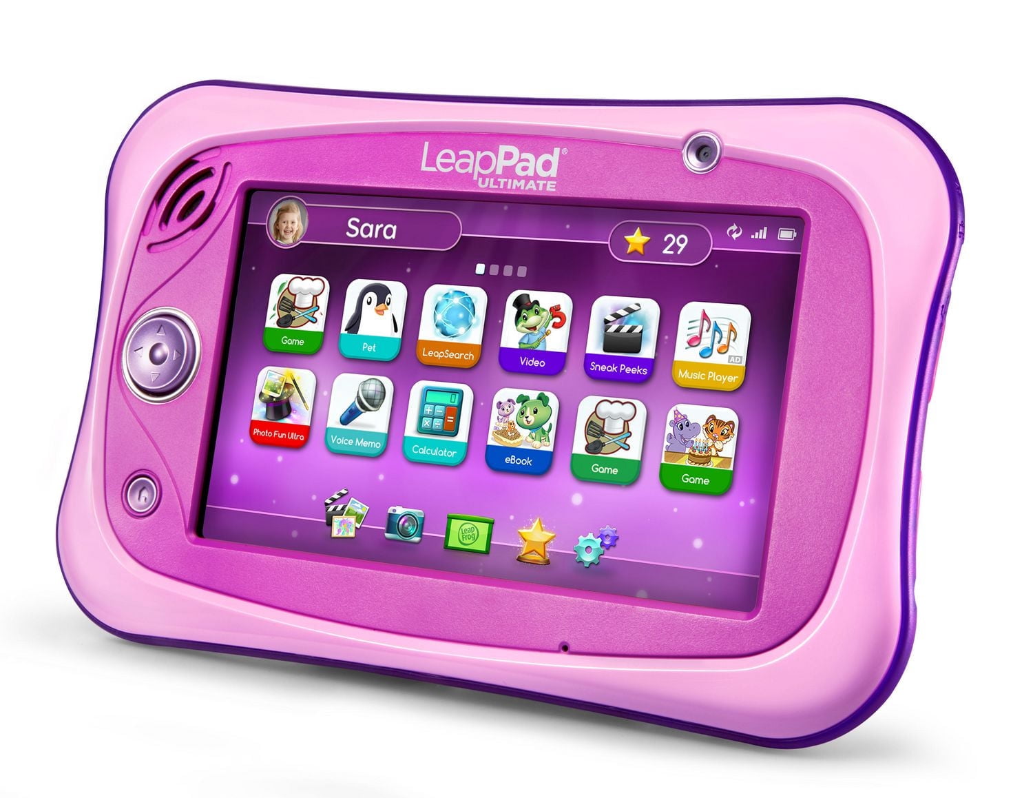 LeapFrog LeapPad Ultimate Ready for School Tablet , Rose, Version anglaise, 3 à 6 ans