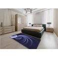 thumbnail image 4 of Ahgly Tapis d'Intérieur Carré à Motifs Bleu Nuit, 6 Pieds Carré, 4 of 6