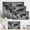 thumbnail image 4 of Designart Ancient Map of The World IX Canvas Wall Art, 4 of 4