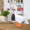 thumbnail image 3 of Goose Magnetic Key Holder Resin Goose Statue Magnetic Tool Holder Key Hook Standing Storage Rack Home Decoration  Cute Animal Figurines Keys Holder  for Keys、Glasses  Bells, 3 of 10