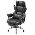 thumbnail image 1 of STAWAY Executive Office Chair - High Back Ergonomic Design, Adjustable Lumbar Support, Footrest, 400 lbs Capacity, Smooth Rolling Wheels, Black, 1 of 9