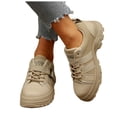 thumbnail image 1 of Espadrilles Mode à Plateforme pour Femmes, Décontractées, en Toile, à Lacets, Plates Épaisses, Antidérapantes, pour la Marche et la Randonnée, 1 of 7