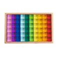 thumbnail image 3 of Bunblic Acrylic Cubes Blocks Set Rainbow Acrylic Gemstone Cubes Unique Stacking Matching Game Sensory Building Blocks for 3+ Year Old 60pcs, 3 of 8