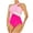 Hot Pink, variant on FcBaudy One Piece Swimsuit Women,Bikini Sets for Women Women's Color Matching One-Shoulder Swimsuit Women Swimsuit