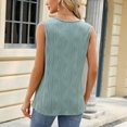 thumbnail image 4 of Timegard Tank Tops for Women Textured Fitting Comfy Solid Color Casual Sleeveless Tops Summer Fashion, 4 of 4