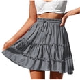 thumbnail image 3 of WRKEKC Jupes Mini pour Femmes, Jupes d'Été pour Femmes, Jupe Mi-Mollet Imprimée Décontractée de Mode pour Femmes, 3 of 8