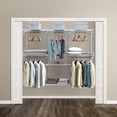 thumbnail image 5 of Patiojoy Wall Mounted Custom Closet Adjustable Hanging Storage Organizer Rack, 5 of 5