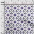 thumbnail image 2 of oneOone Velvet Dark Purple Fabric Asian Block Floral Craft Projects Decor Fabric Printed By The Yard 58 Inch Wide, 2 of 4
