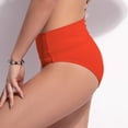 thumbnail image 3 of Women's Black High Waisted Bikini Bottoms - Retro Style, Basic Design, Full Coverage Swimsuit, Mid - Waist, Comfortable Material, S - XXL Sizes, 3 of 6