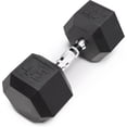 thumbnail image 1 of Haltère Hexagonal en Caoutchouc Classique avec Poignée Moletée pour l'Entraînement de Force et la Musculation lb lb Haltère Simple pour Exercice et Mise en Forme Vendu à l'Unité, 1 of 7