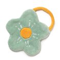 thumbnail image 4 of Towel Double Layer Coral Fleece Flower Shape Strong Absorption Ability Soft Hanging Hand Towel Light Green, 4 of 6