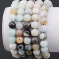 thumbnail image 3 of Natural Healing Power Gemstone Crystal Beads Unisex Adjustable Macrame Bracelets 8mm,Multi-Color Amazonite, 3 of 3