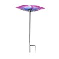 thumbnail image 1 of Visland Bird Bath with Metal Stake Simple Installation Weather-Resistant Adjustable Height Outdoor Bird Feeder Stand Decor, 1 of 8