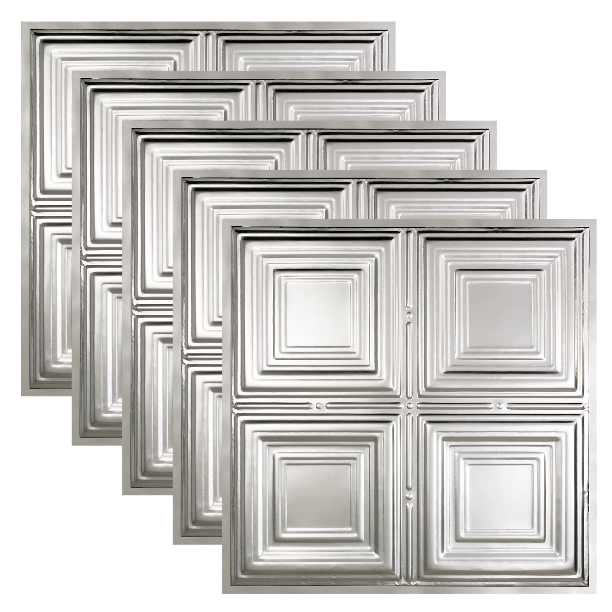 Great Lakes Tin Syracuse Clear 2ft x 2ft Lay In Ceiling Tiles (5 Pack)