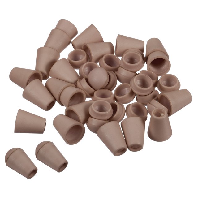 Unique Bargains Butée à Cloche, Verrou de Corde pour Sac à Cordon, Brun, Lot de 50