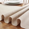thumbnail image 1 of Chemin de Table Style Ferme, Chemin de Table Rustique Vintage, Chemin de Table Tressé en Coton pour Table Basse, Chemin de Table Tissé Beige, 1 of 6