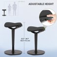 thumbnail image 4 of CoSoTower Standing Desk Stool, Ergonomic Wobble Chair, Adjustable Leaning Stool for Office Desks, with Rocking Motion, Black, 4 of 7