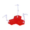 thumbnail image 4 of segolike Sturdy Figure Display Base Stand Holder Support for 1/144 Model Figures Toys Clear Red, 4 of 9