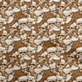 thumbnail image 1 of oneOone Rayon Brown Fabric Skull Sewing Material Print Fabric By The Yard 56 Inch Wide, 1 of 4