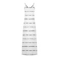 thumbnail image 4 of Pompotops Robes d'Été pour Femmes Décontractées Boho Imprimées à Bretelles Anneau Plage Longue Robe Maxi avec Poches, 4 of 5