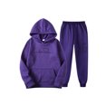 thumbnail image 1 of Bellella Ladies Tracksuit Sets Long Sleeve Sweatsuits Drawstring Two Piece Outfit Jogger Set Sweatshirts And Sweatpants Dark Purple M, 1 of 2