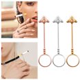 thumbnail image 4 of Ring Clip Hands Free Adjustable Ring Holder Universal Brass Hand Jewelry Rack, 16mm, Gold, 4 of 9