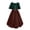 36-Brown, variant on UPPADA Clearance Women Vintage Corset Dress Solid Color Corset Midi Dress Winter Plus Size Dress Fit and Flare Cocktail Dress Lace Up Midi Dress plus size sweetheart neckline dress