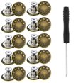 thumbnail image 1 of Lefu 10 PCS Metal Jeans Buttons 17mm Replacement No-Sew Screw Button Repair Kit DIY, 1 of 9