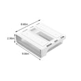 thumbnail image 3 of SuoKom Hidden Plastic Storage Box Under Desk Drawer, Table Hidden Organizer Slide Out Large Storage Desktop Pencil Tray for Office Home School Kitchen Self-Adhesi, 3 of 6