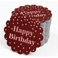 thumbnail image 4 of Inkdotpot Real Rose Gold Foil Happy Birthday Tags Favor Hang Paper Tags 100 Pieces, 4 of 6