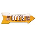 thumbnail image 1 of SignMission P-ARROW-999809 Panneau 6 x 18 Po. Large Bière Glacée 2 Flèches, 1 of 1
