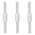 thumbnail image 1 of M8x80mm Double End Threaded Stud Screw, 3pcs 304 Stainless Steel Hex Bolt, 1 of 7