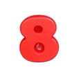 thumbnail image 2 of Agiferg Birthday Number Silicone Cake Mould Pizza Pan Baking Cake Bread Kitchen DIY Mould, 2 of 2