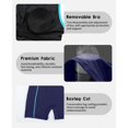 thumbnail image 4 of Beautyin Women's Athletic Boyleg One Piece Swimsuits with Pockets Racerback Modest Bathing Suit, 4 of 7