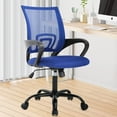 thumbnail image 1 of NiamVelo Mesh Office Chair Height Adjustable Ergonomic Computer Desk Chair Armrest Task Chair with Wheels for Adults, Blue, 1 of 7