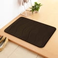 thumbnail image 4 of TopLLC Thick Striped Memory Foam Bath Rugs, Soft Absorbent Velvet Bathroom Mats, Dots On Underside, Machine Washable Bathmat, Carpet Rug Room Décor For Shower Floor, 4 of 5