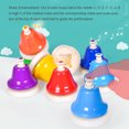 thumbnail image 2 of Jouet Musical Anti-Dérapant Poignées Sonnettes Frapper Cloches pour les Enfants Accessoires d'Instruments de Percussion Léger 8-Note Main Cloche Bébé Éducation Préscolaire, 2 of 6
