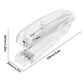 thumbnail image 2 of Clear Transparent Stapler, Desktop Office Stapler for Paper Binding, See Through Standard Stapler for Home Office Craft, 2 of 8
