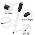 thumbnail image 2 of Magnetic Whiteboard Pen Erasable Marker, 192Pack Whiteboard Markers Dry Erase Marker with Eraser Cap Black, 2 of 6