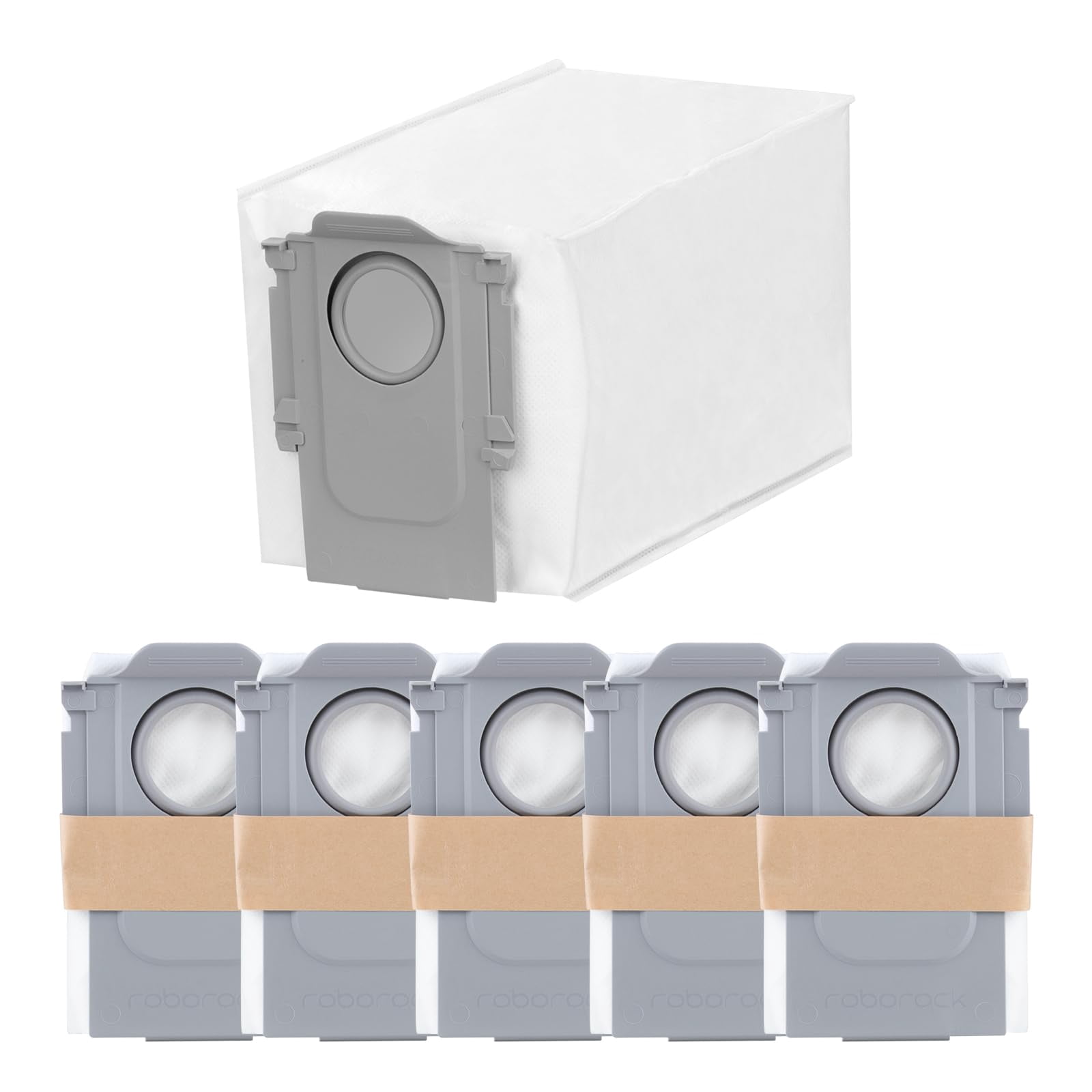 roborock 6 Packs Disposable Dust Bags for Qrevo S Pro, Qrevo S5V, QV 35A QRevo series, S8 Max(V) Ultra, QrevoMaxV, QrevoPro, Qrevo Curv, Qrevo Curv S5X, Qrevo Edge, Saros