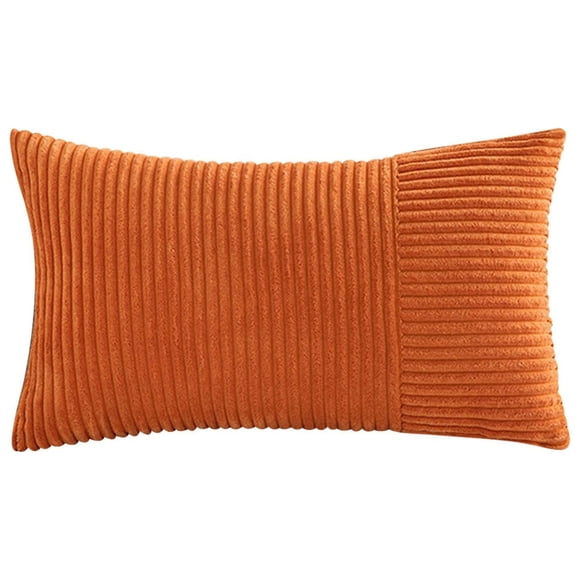RKSTN Throw Pillows Corduroy Splicing Pillowcase With Modern Style Living Room Sofa Cushion Border Solid Color Waist Pillow Cushion Soft Throw Pillows for Couch Living Room Outdoor,