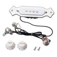 thumbnail image 1 of Prewired Active Pickup w/2 Sets Screws Knobs White Guitar Replacement Parts, 1 of 8
