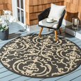 thumbnail image 2 of Safavieh Courtyard Sand Indoor Outdoor Rug - Round 7'10", 2 of 4