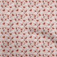 thumbnail image 1 of oneOone Rayon Orange Fabric Floral Sewing Material Print Fabric By The Yard 56 Inch Wide, 1 of 4