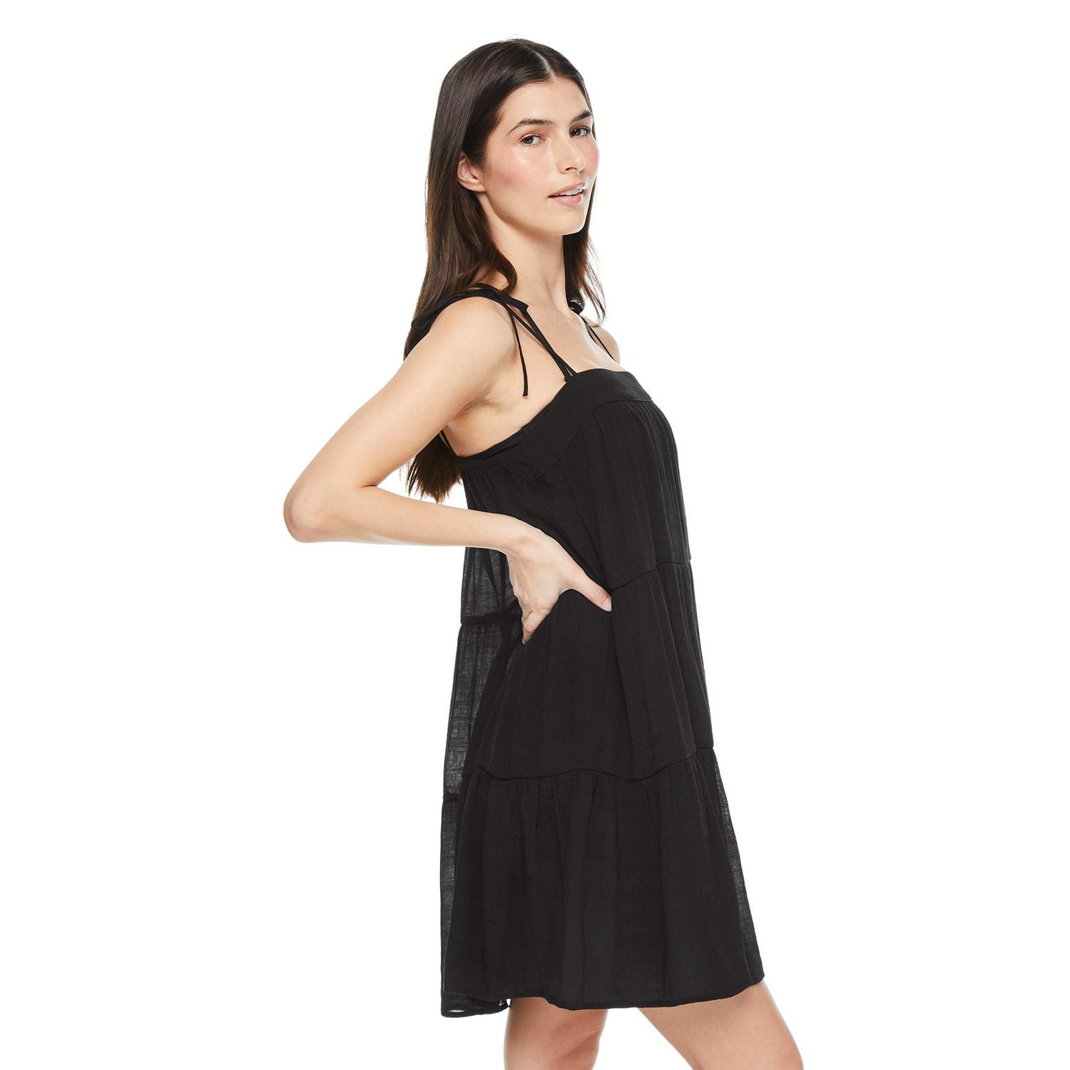No Boundaries Women's Tiered Cover-Up