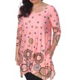 thumbnail image 3 of White Mark Tunique pour Femmes à Manches 3/4 en Jersey, 3 of 5